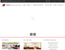 Tablet Screenshot of nrmservicedapartments.com